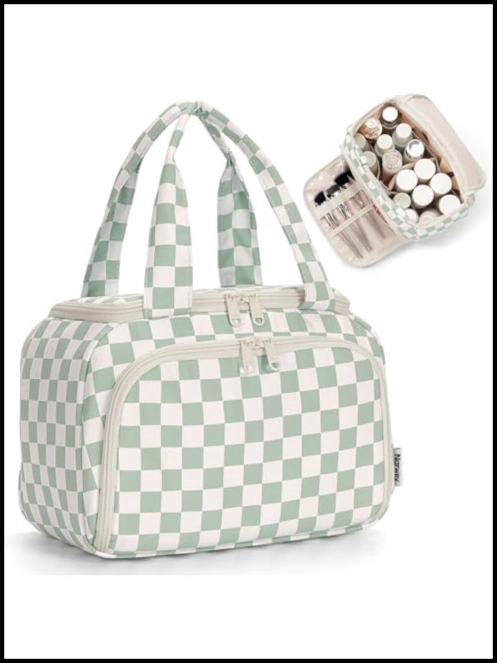 Large Travel Toiletry Bag Organizer Wide Open Cosmetic Makeup Bag Water